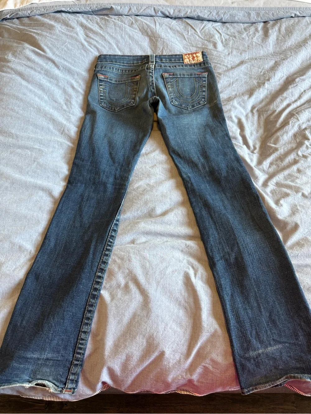 True Religion Women's Dark Blue Flare Jeans - Picture 3 of 3